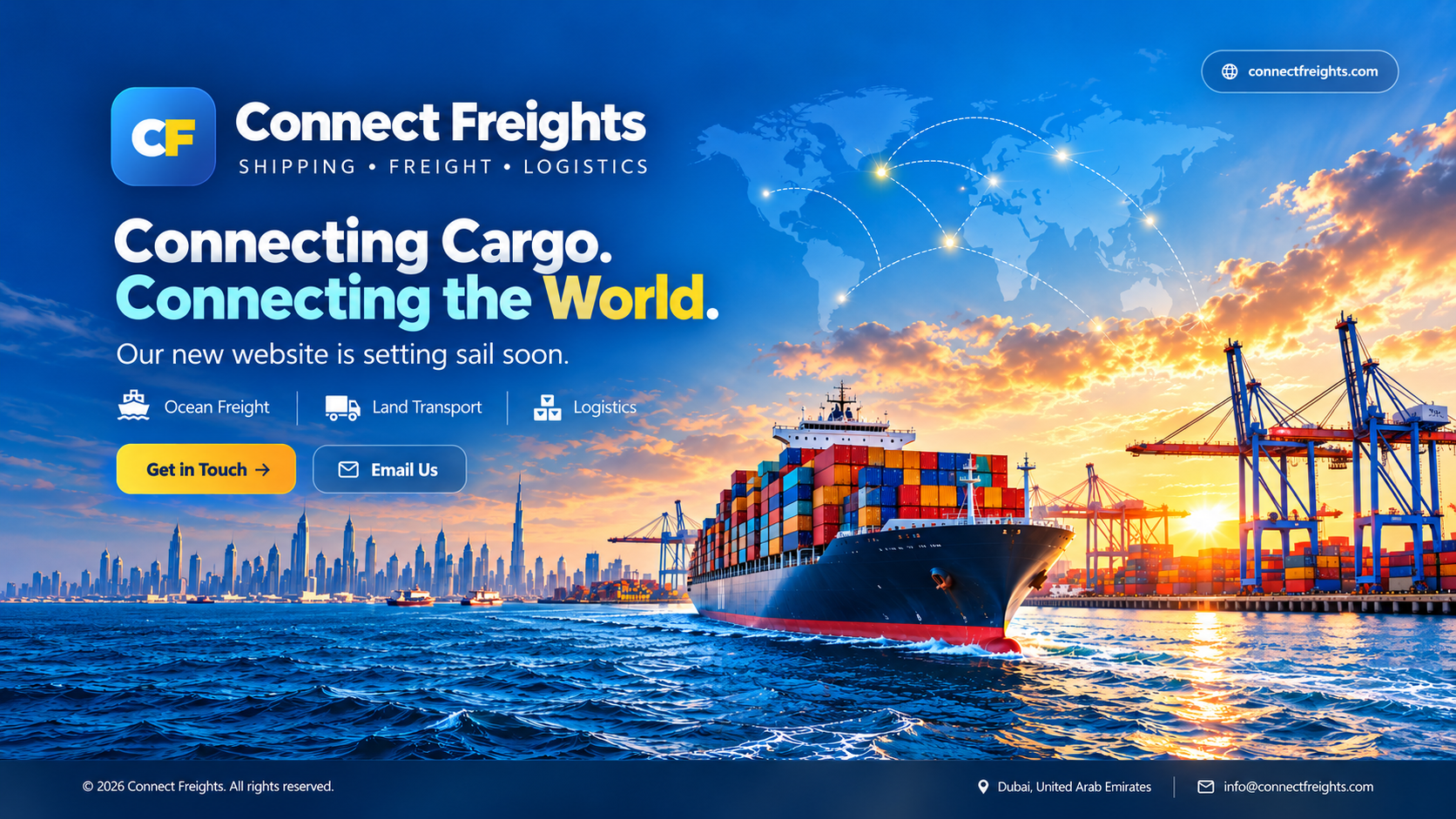 Connect Freights — Connecting Cargo. Connecting the World.